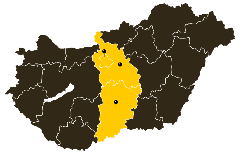 Kiszállási területünk Magyarország térképen